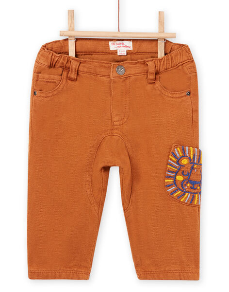 Pantaloni tinta unita marroni PUCIPAN1 / 22WG10M2PANI820