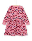 Abito felpato con stampa ciliegia PAJOROB3 / 22W901B3ROBD318