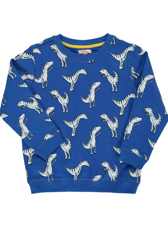 Boys' dinosaur sweatshirt DOSWEAT3 / 18W90283SWEC209