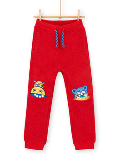 Pantaloni sportivi rosso melange bambino LOVIJOG / 21S902U1JGBF520
