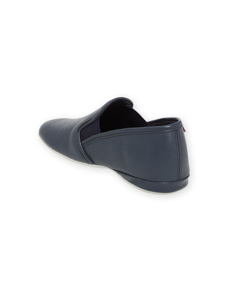 Pantofole in pelle navy bambino NOBEAUFILS / 22KK3651D0B070