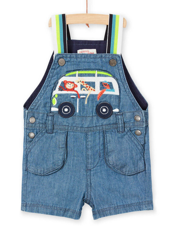 Salopette corta in jeans neonato LUBONSAC / 21SG10W1SACP272