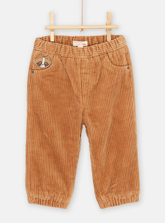 Pantaloni cammello confortevoli neonato SULOPAN / 23WG10R1PAN821