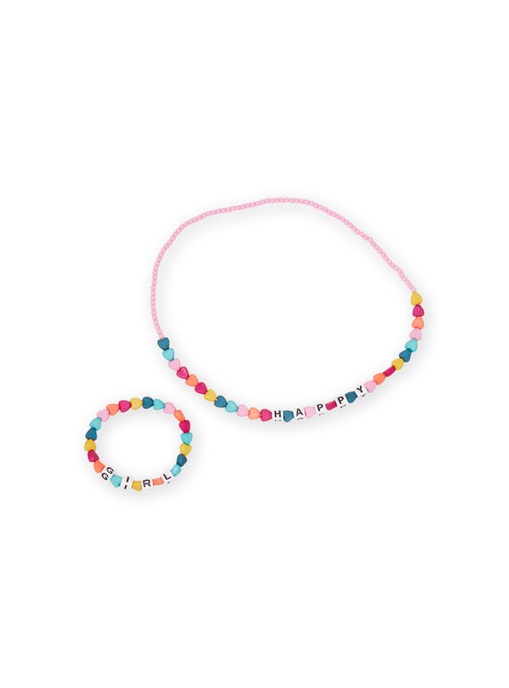 Collana perline cuori multicolore bambina MYAJOCOU1 / 21WI01S1CLI961