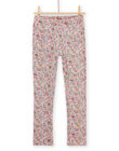 Pantaloni felpati imbottiti con stampa a fiori PARHUPANT / 22W901Q1PAN303
