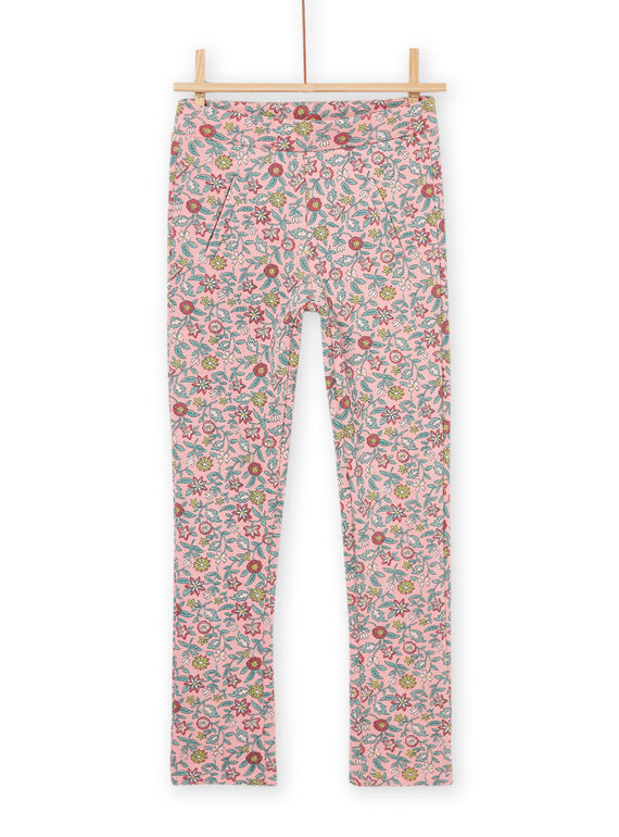 Pantaloni felpati imbottiti con stampa a fiori PARHUPANT / 22W901Q1PAN303