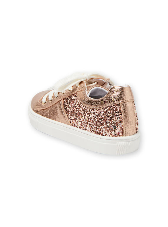 Sneakers dorato rosa bambina LFBASGOLD / 21KK3533D3FK009