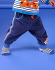 Pantaloni blu majorelle con motivo zebra RUNAUPAN3 / 23SG10N3PANC231