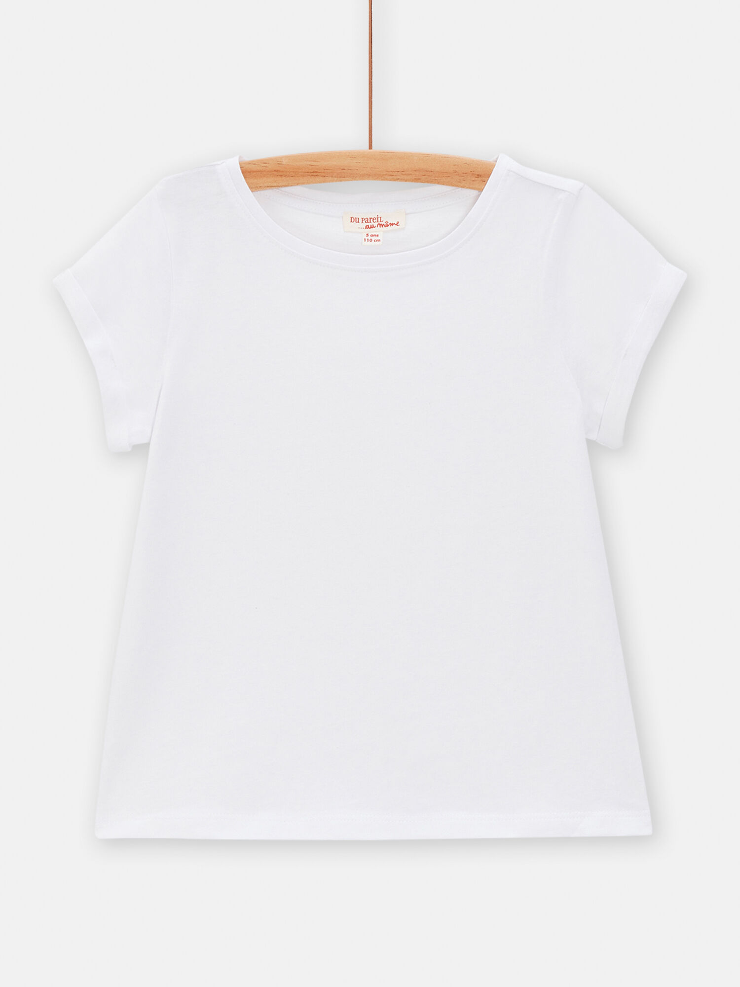 T shirt bambina bianca a maniche corte acquisto online T Shirt