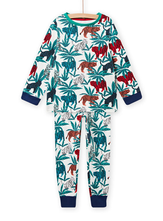 Completo pigiama con stampa tropicale bambino NEGOPYJTROP / 22SH12G2PYJ003