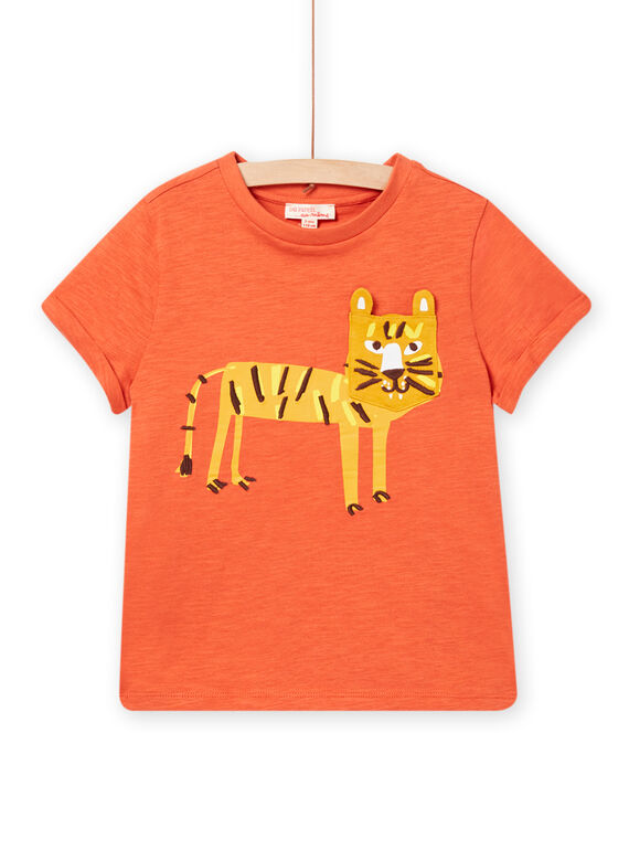 T-shirt zucca con motivo leopardato bambino NOFLATI4 / 22S902R3TMC405