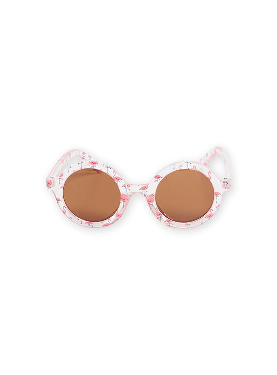 Occhiali da sole rosa tenue con stampa fenicotteri RYAMERLUN2 / 23SI01R1LUS307