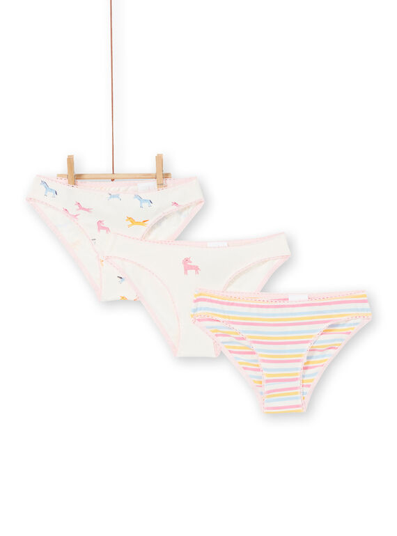 Set 3 slip bambina unicorni LEFALOTLIC / 21SH1121D5L001
