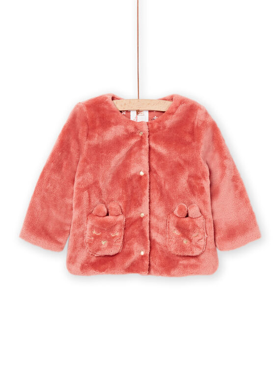Cardigan double face terracotta PIJOCAR3 / 22WG09D1CARE415