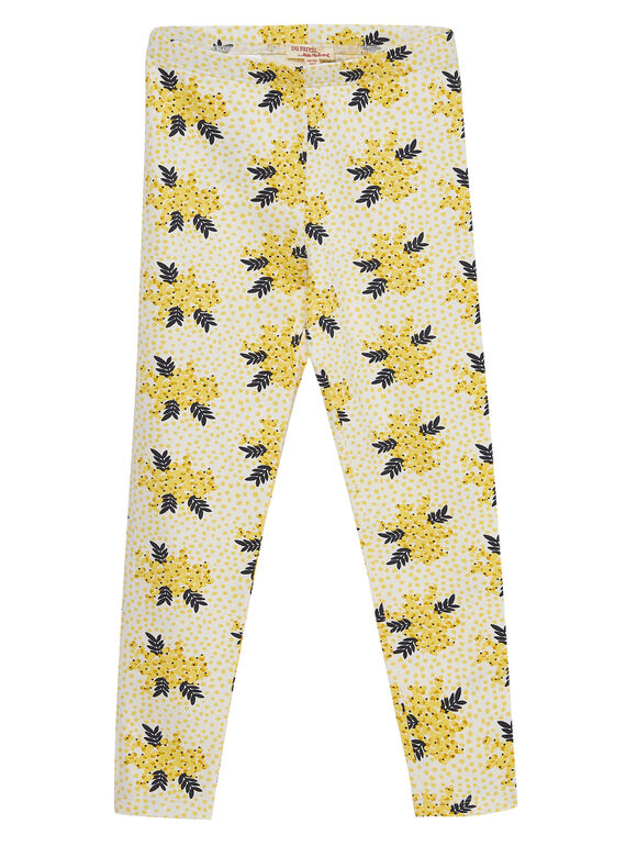 Leggings gialli con motivo JYASOLEG2 / 20SI0181CAL001