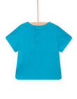 T-shirt maniche corte blu neonato NUFICTI2 / 22SG10U1TMCC215