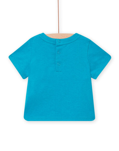 T-shirt maniche corte blu neonato NUFICTI2 / 22SG10U1TMCC215