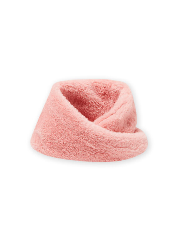 Scaldacollo rosa in finta pelliccia bambina MYASAUSNOO2 / 21WI0163SNO303