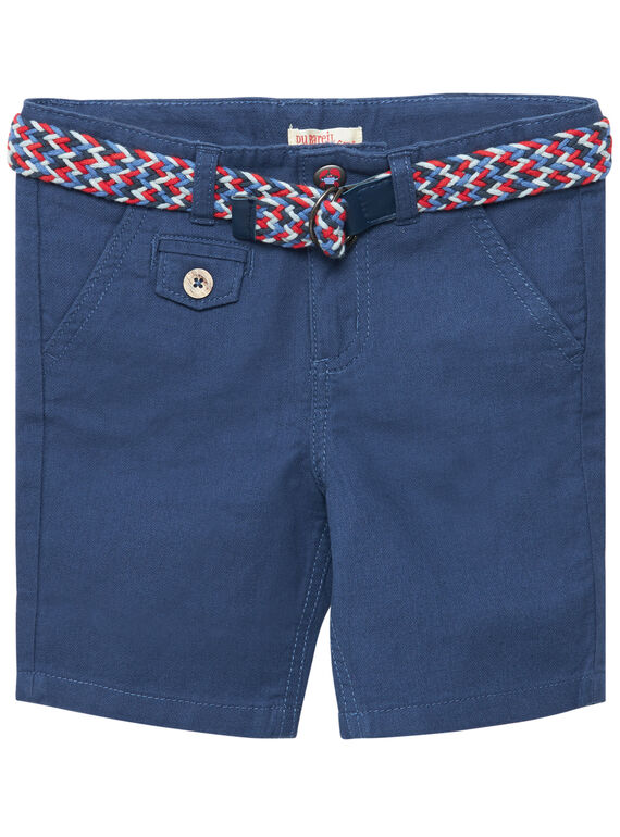 Bermuda bambino eleganti blu con cintura amovibile JOCEABER3 / 20S902N1BER205