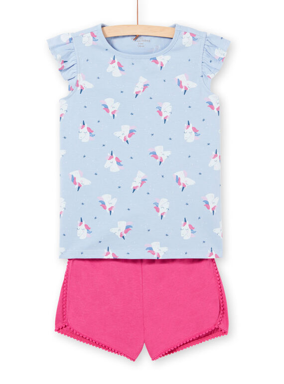 Pigiama blu bambina LEFAPYJTET / 21SH11C3PYJC236