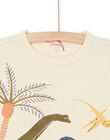 T-shirt con stampa dinosauri in jelly print ROMAGTI4 / 23S902T2TMCA002