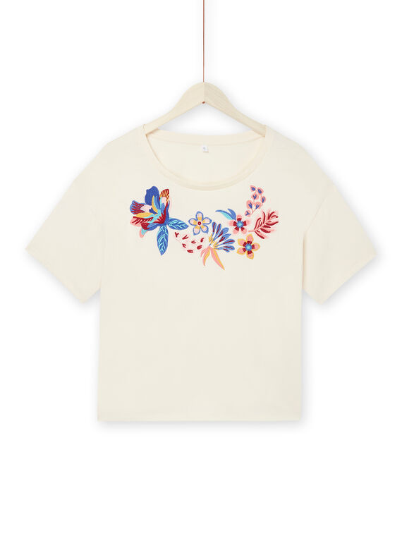 T-shirt ecrù a maniche corte RAMUMTI1 / 23S993G1TMC003