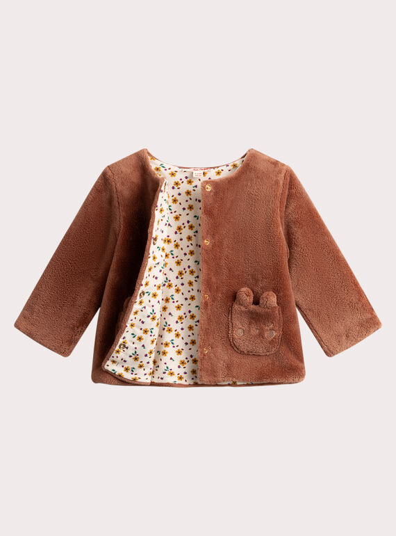 Cardigan reversibile a maniche lunghe per bambina  VIBACAR3 / 24WG09Q2CAR821