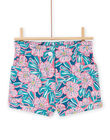 Shorts blu e rosa bambina NAFICSHORT1 / 22S901U3SHO715