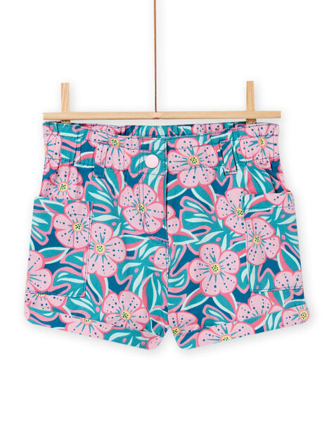 Shorts blu e rosa bambina NAFICSHORT1 / 22S901U3SHO715
