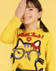 T-shirt topazio stampa gatto bambina NALUTEE2 / 22S901P2TMLB118