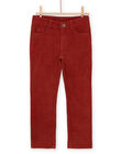 Pantaloni in tela rossi POJOPAVEL3 / 22W902C1PAN050