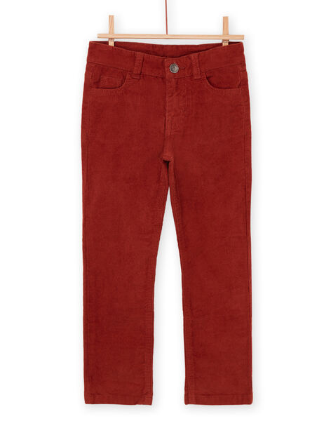 Pantaloni in tela rossi POJOPAVEL3 / 22W902C1PAN050