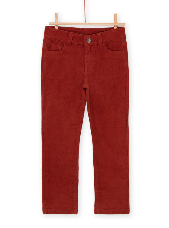 Pantaloni in tela rossi POJOPAVEL3 / 22W902C1PAN050