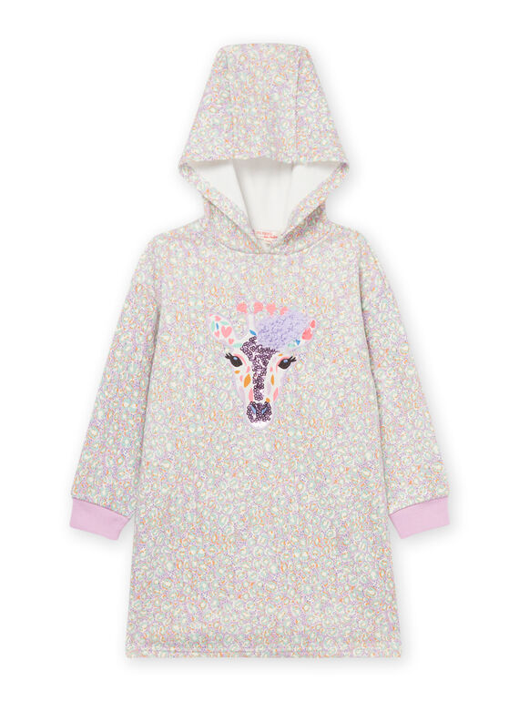 Abito con cappuccio con motivo giraffa PAREROB4 / 22W901T5ROB320