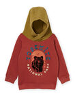Felpa con cappuccio con stampa orso POPRASWE / 22W902S1SWE511