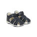 Sandali in pelle navy neonato