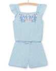 Tuta denim chiaro bambina NASANCOMB1 / 22S901S2CBLP272