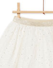 Gonna in tulle con glitter e pompon bambina NASOJUP1 / 22S901Q1JUP001