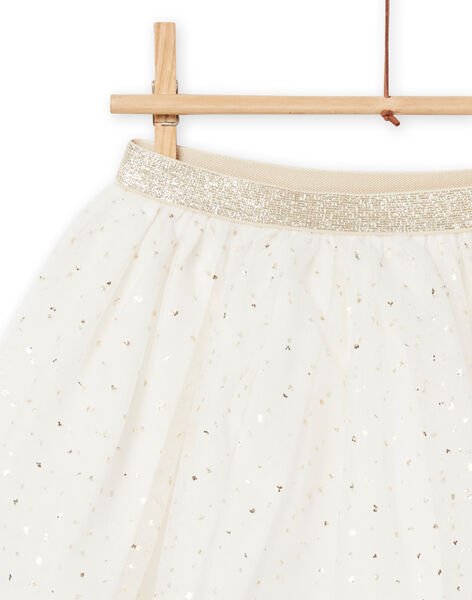 Gonna in tulle con glitter e pompon bambina NASOJUP1 / 22S901Q1JUP001