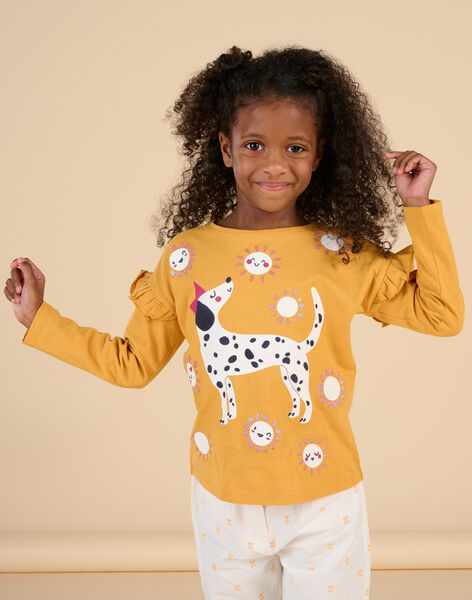 T-shirt arancione a maniche lunghe RADAYTEE2 / 23S901M3TMLB107