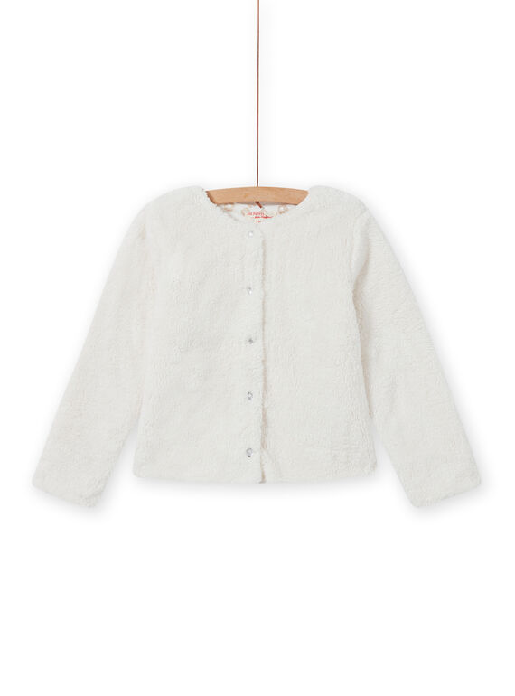 Cardigan double face in finta pelliccia bambina MAJOCARF2 / 21W90111CAR001