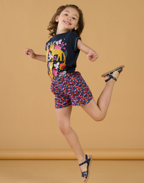 Shorts multicolori con stampa a fiori RAJUNSHORT / 23S901U1SHOC243