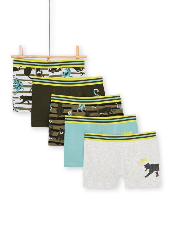 Set 5 parigamba kaki, blu, giallo e grigio bambino LEGOBOXSEM2 / 21SH1224BOXJ922