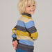 Cardigan maniche lunghe a righe