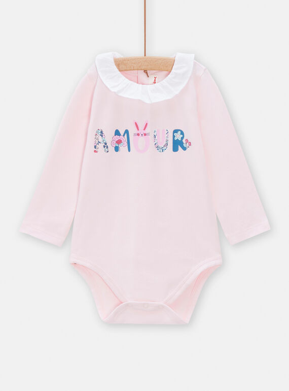 Body neonata rosa con scritta fantasia : acquisto online - Body