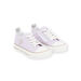 Sneakers in tela malva con motivo stella