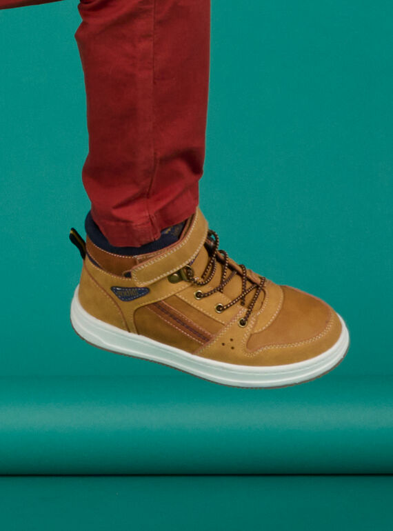 Light brown LACES SNEAKERS POBASCAMEL / 22XK3674D3Q804