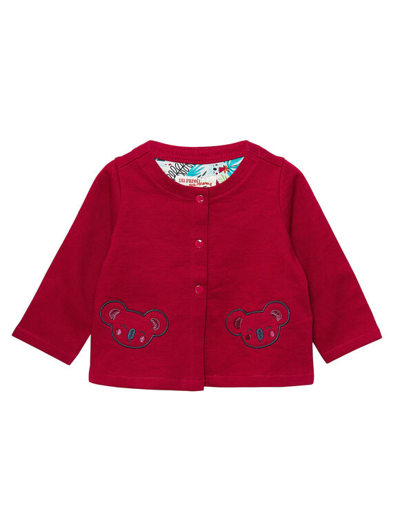 Cardigan felpato ribes neonata JICLOCAR2 / 20SG0911CARD302