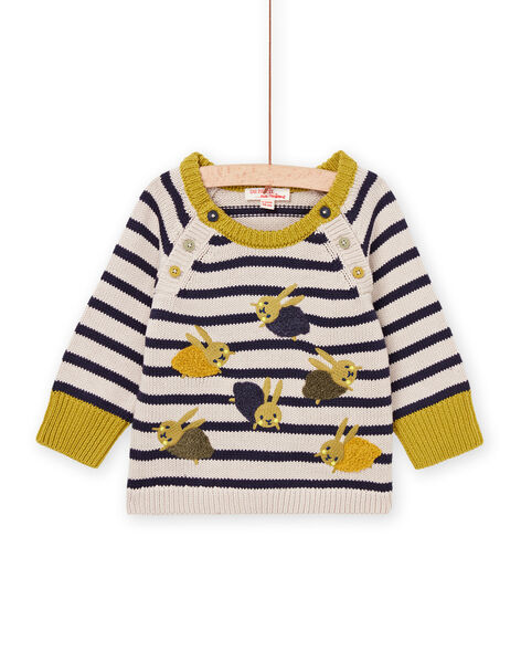 Maglia a righe con animazioni coniglio multitecniche PURHUPUL / 22WG10Q1PUL810