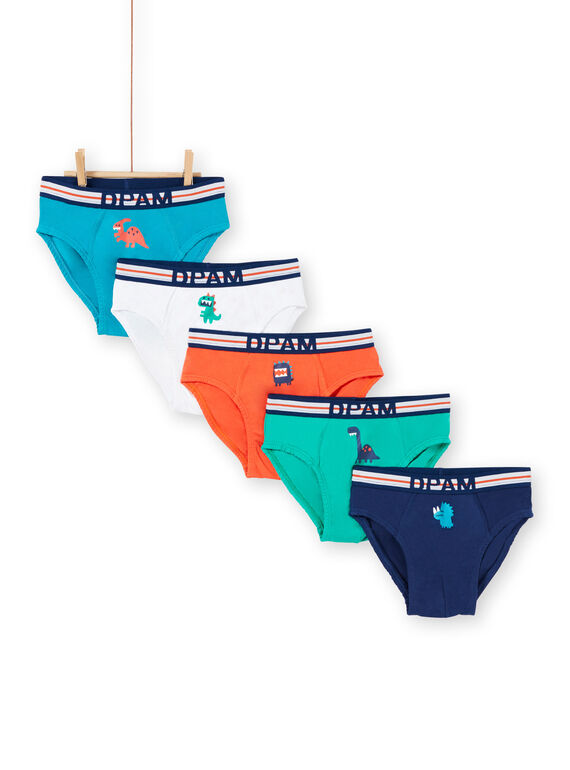 Set 5 slip bambino motivo dinosauro LEGOSLISEM / 21SH1221D5L630